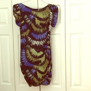 Multicolored fitted dress